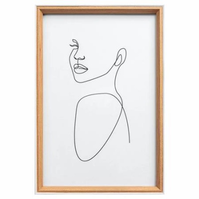 Képkeret, fa, 20x30 cm, "Silhouette", bükkfa