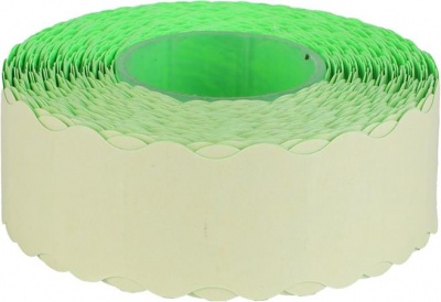 Árazószalag, 22x12 FLUO zöld