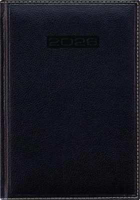Naptár, tervező, A5, napi, DAYLINER, "Sherwood", fekete