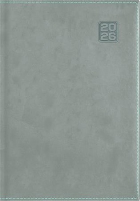 Naptár, tervező, B5, heti, DAYLINER "Square", szürkéskék
