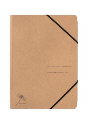 Gumis mappa, karton, A4, PAGNA "Pur", kraft