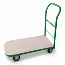 Szállítókocsi, kézi, 200 kg teherbírás, zöld-barna