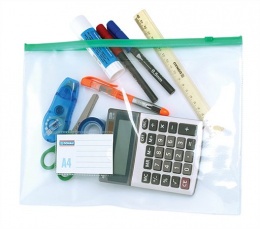 Rendszerező tasak, A4, PVC, simítózáras, DONAU