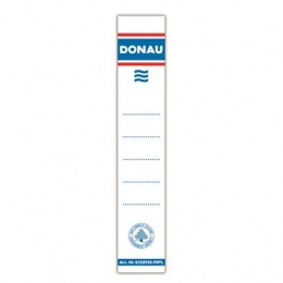 Cserecímke, iratrendezőhöz, öntapadó, 33x153 mm, DONAU, fehér