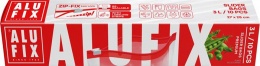 Cipzáras zacskó, 3 l, ALUFIX "Zipp Fix"