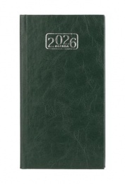 Zsebnaptár, álló elrendezésű, VICTORIA OFFICE "Chrono", zöld (2026 évi)