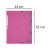 Gumis mappa, prespán, A4, EXACOMPTA, rózsaszín